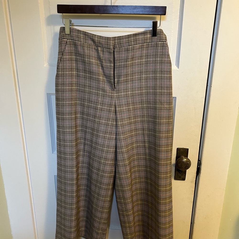 Halogen Brown Plaid with Purple Stripe Pants